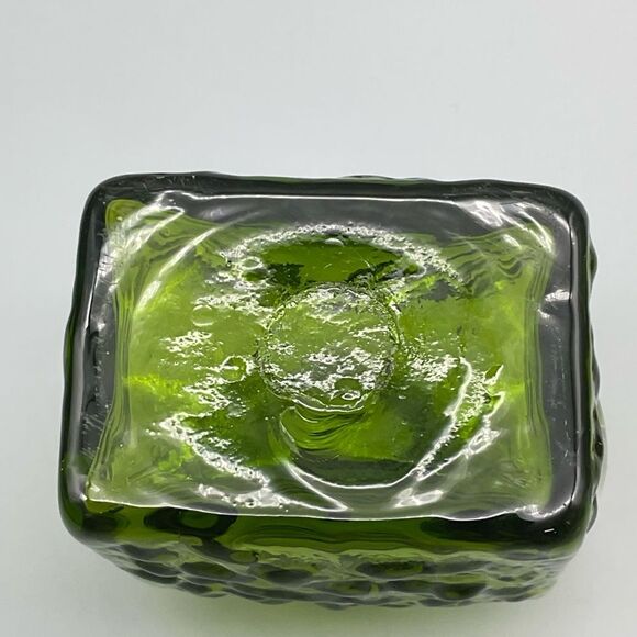 Vintage Pilgrim Hand Blown Applied Handle Glass Creamer Mini Pitcher - Picture 4 of 5